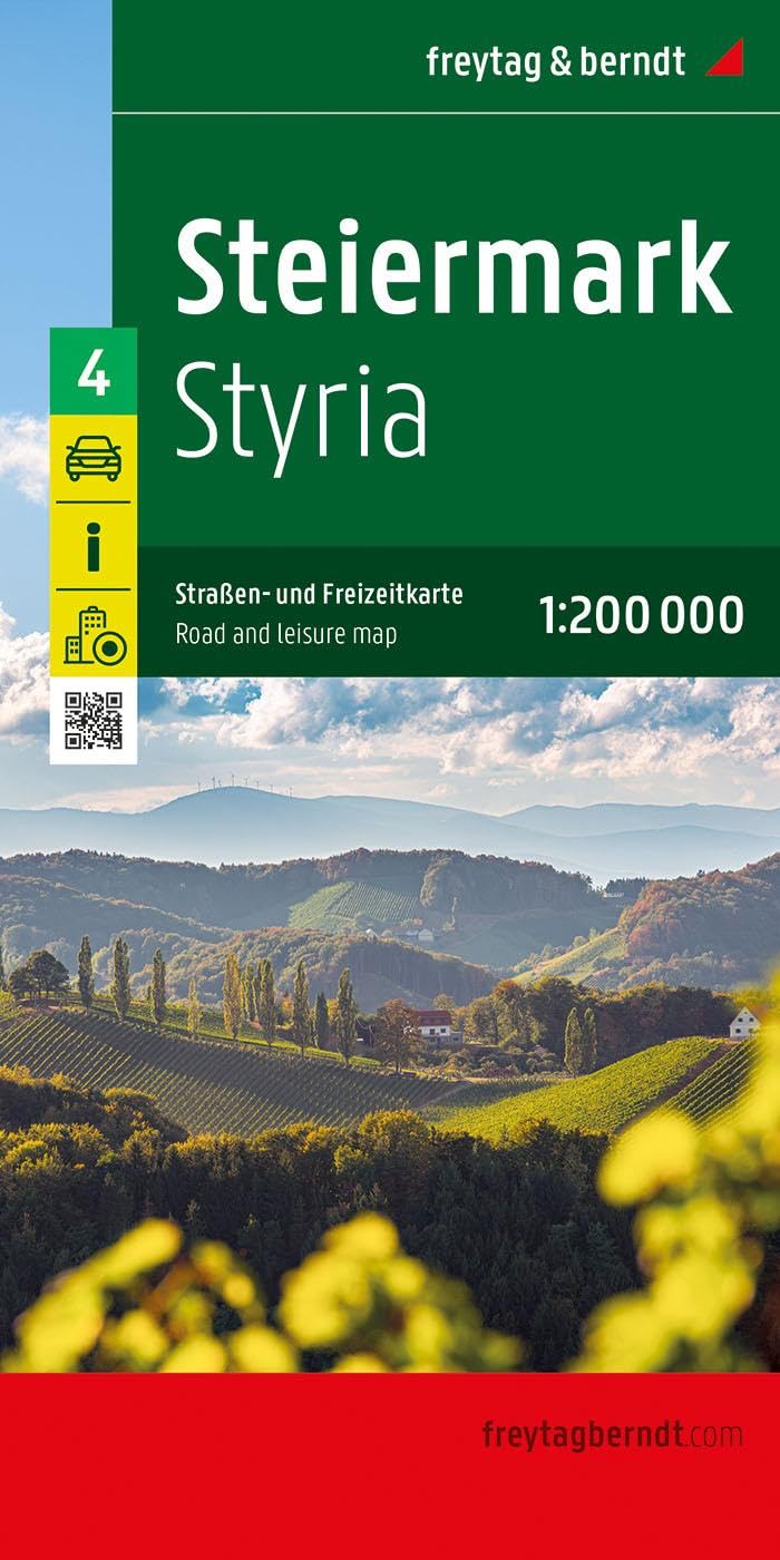 Steiermark, Straßen- und Freizeitkarte 1:200.000, freytag & berndt Leisure, Home & Garden