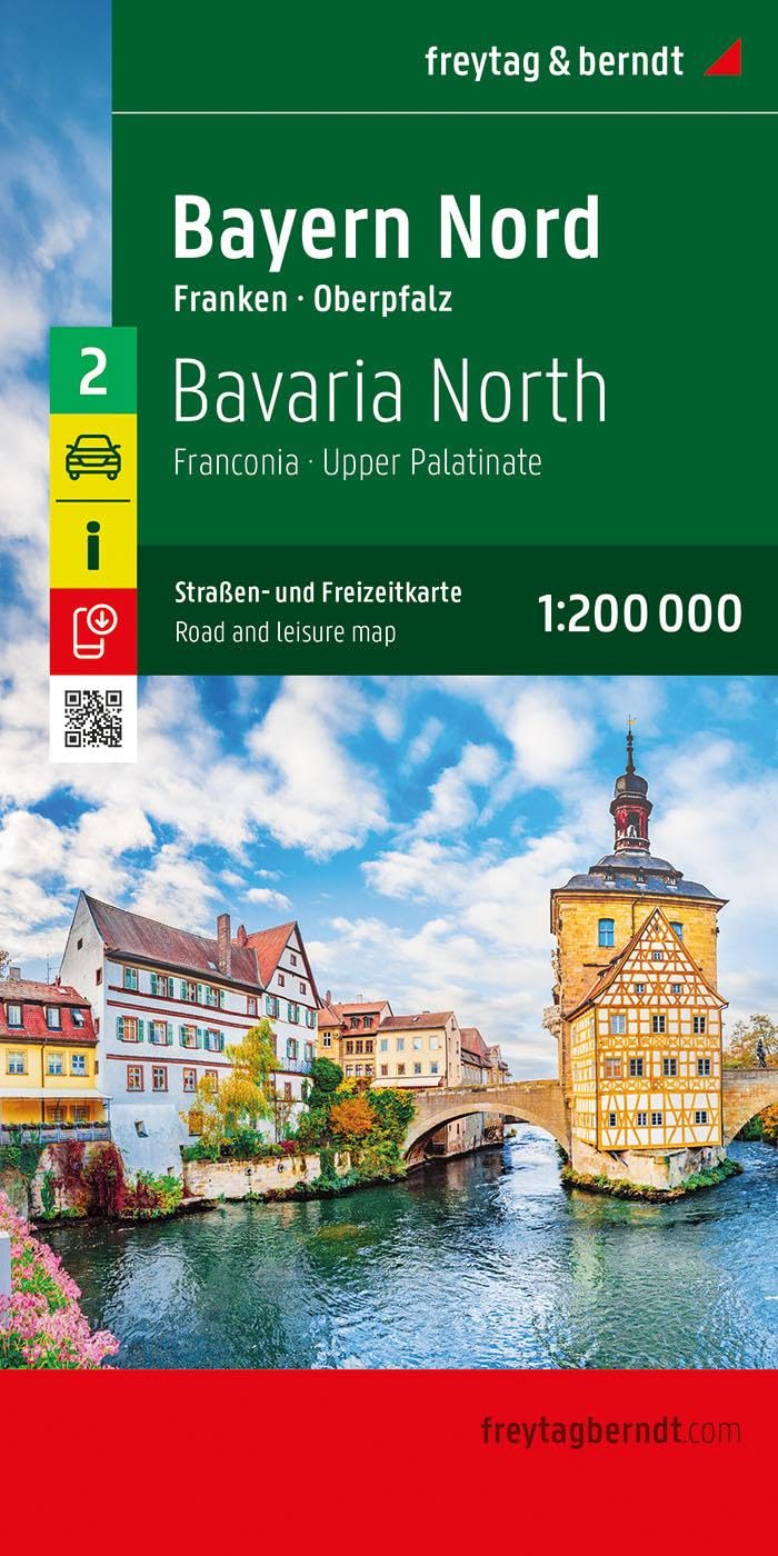 Bayern Nord, Straßen- und Freizeitkarte 1:200.000, freytag & berndt Leisure, Home & Garden