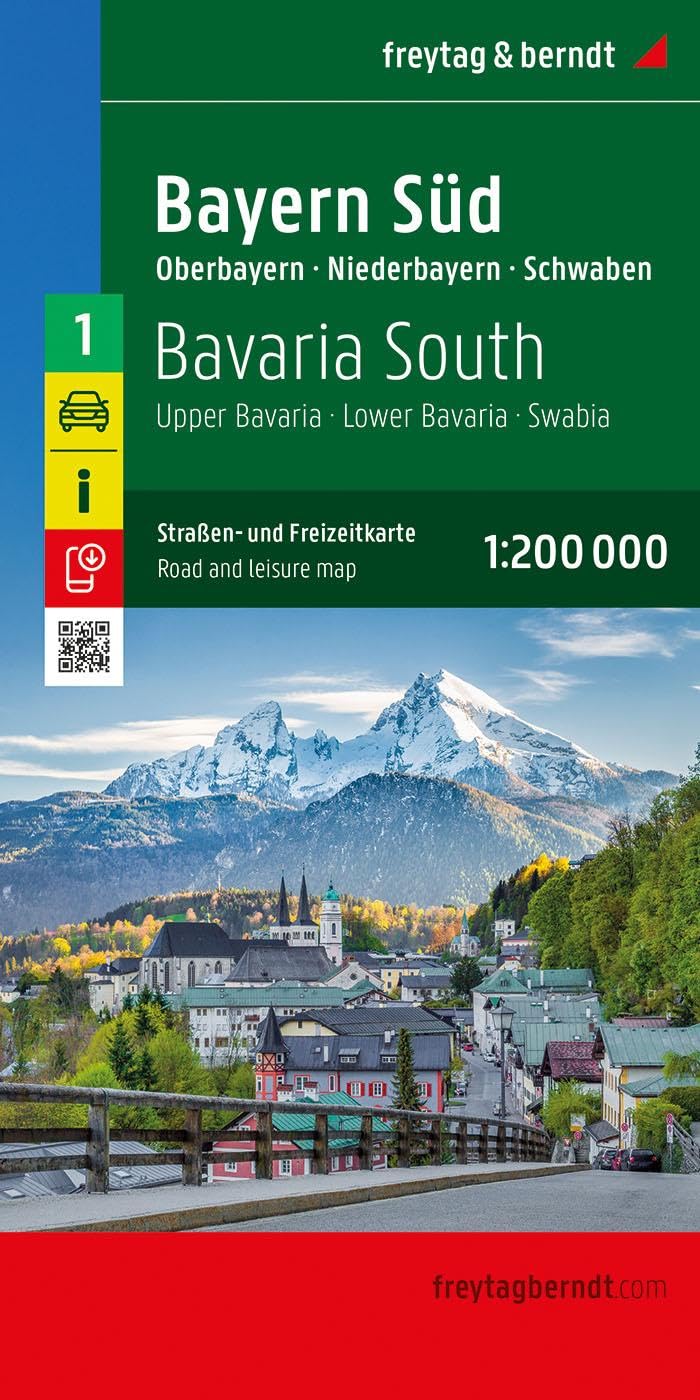 Bayern Süd, Straßen- und Freizeitkarte 1:200.000, freytag & berndt Leisure, Home & Garden