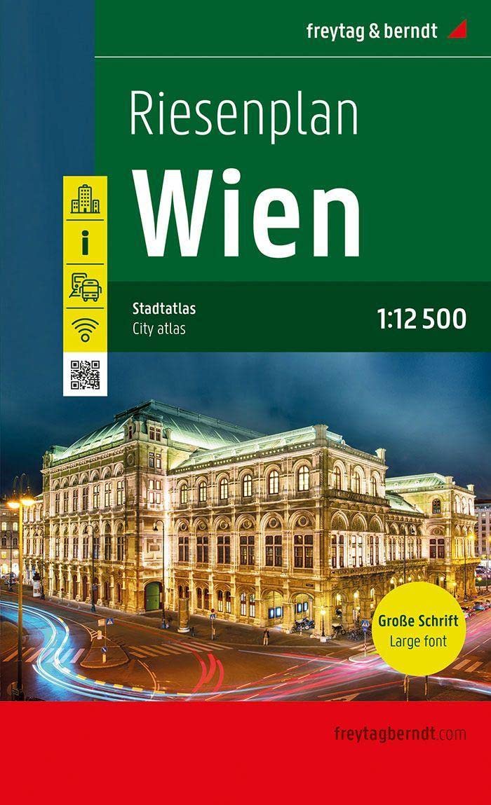 Wien, Riesenplan, Stadtatlas 1:12.500, freytag & berndt Leisure, Home & Garden