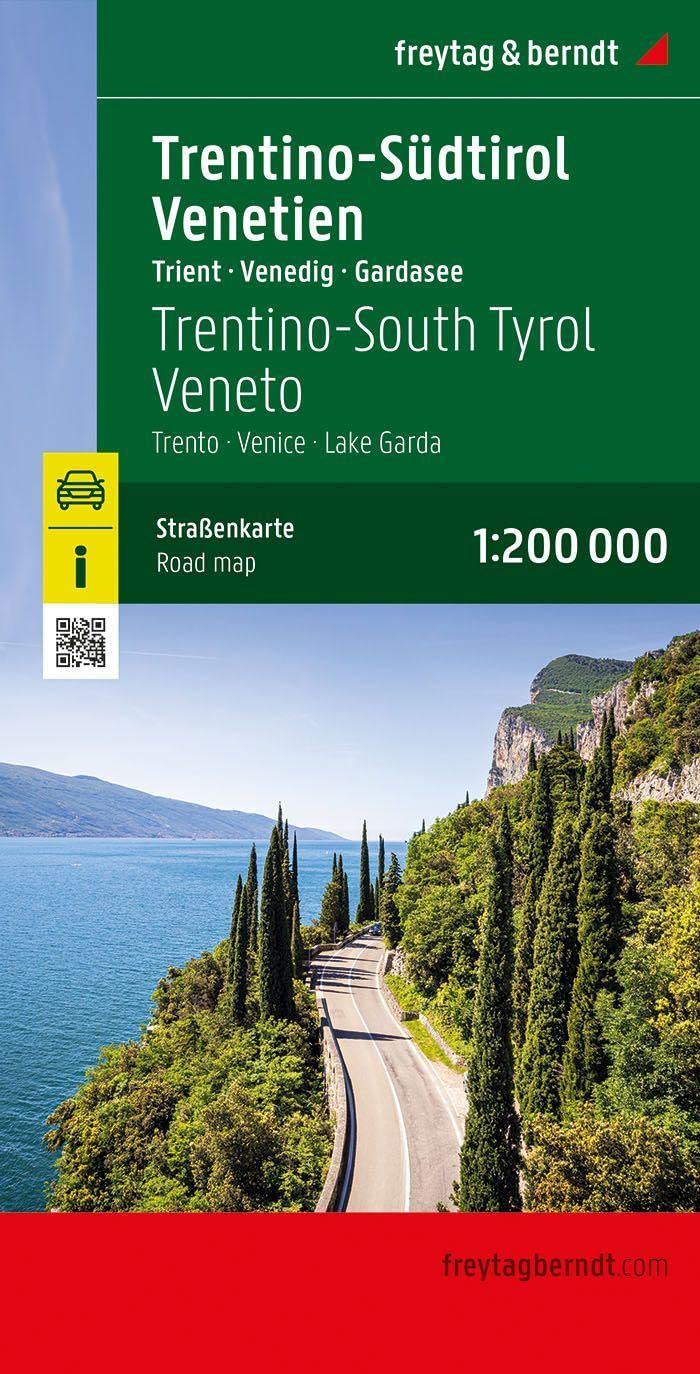 Trentino-Südtirol - Venetien, Straßenkarte 1:200.000, freytag & berndt Leisure, Home & Garden