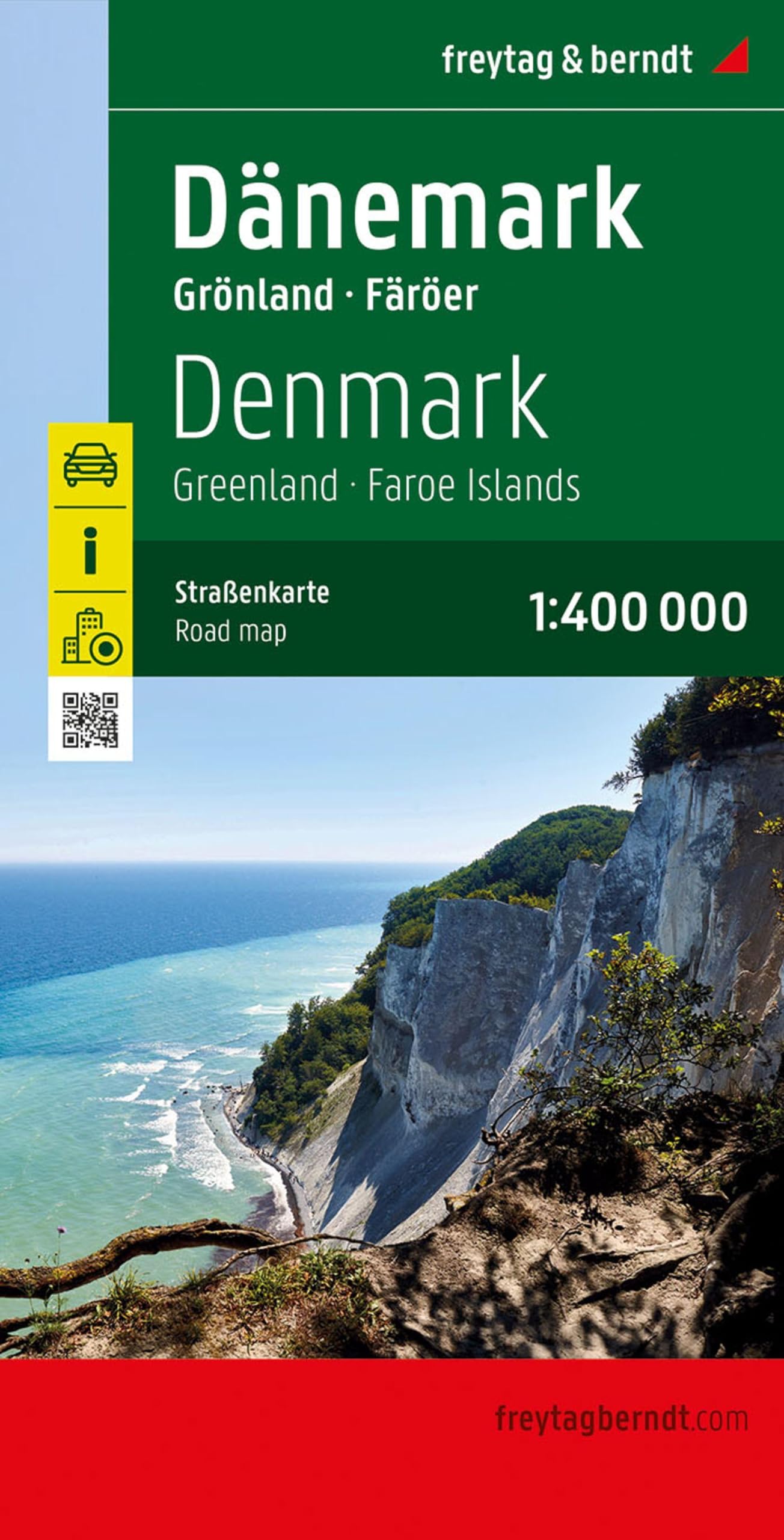 Dänemark, Straßenkarte 1:400.000, freytag & berndt Leisure, Home & Garden