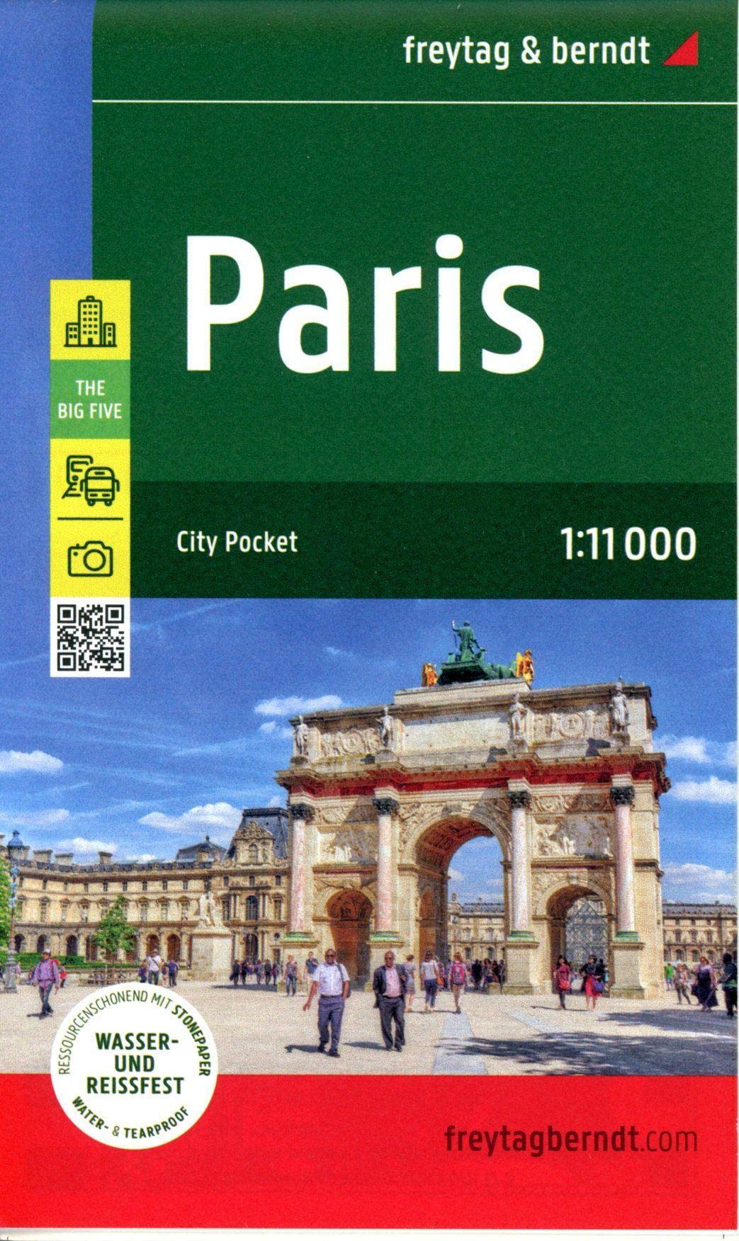 Paris, Stadtplan 1:11.000, freytag & berndt Leisure, Home & Garden