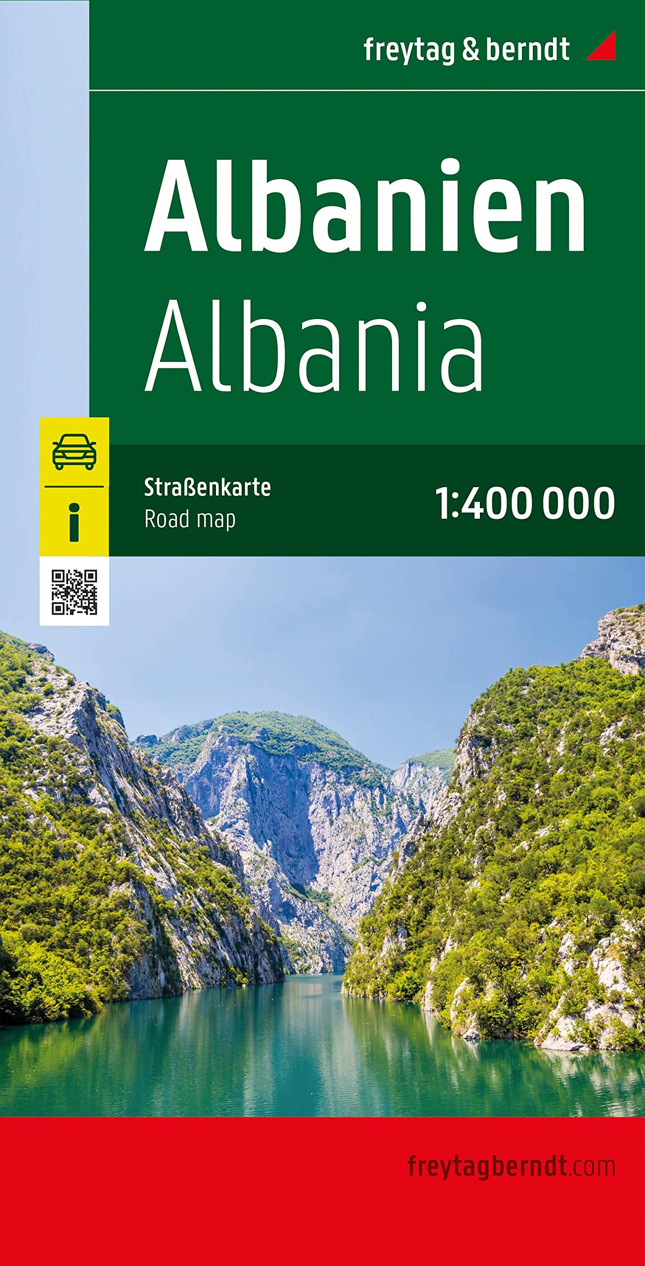 Albanien, Straßenkarte 1:400.000, freytag & berndt: Kosovo - Montenegro (freytag & berndt Auto + Freizeitkarten) Leisure, Home & Garden