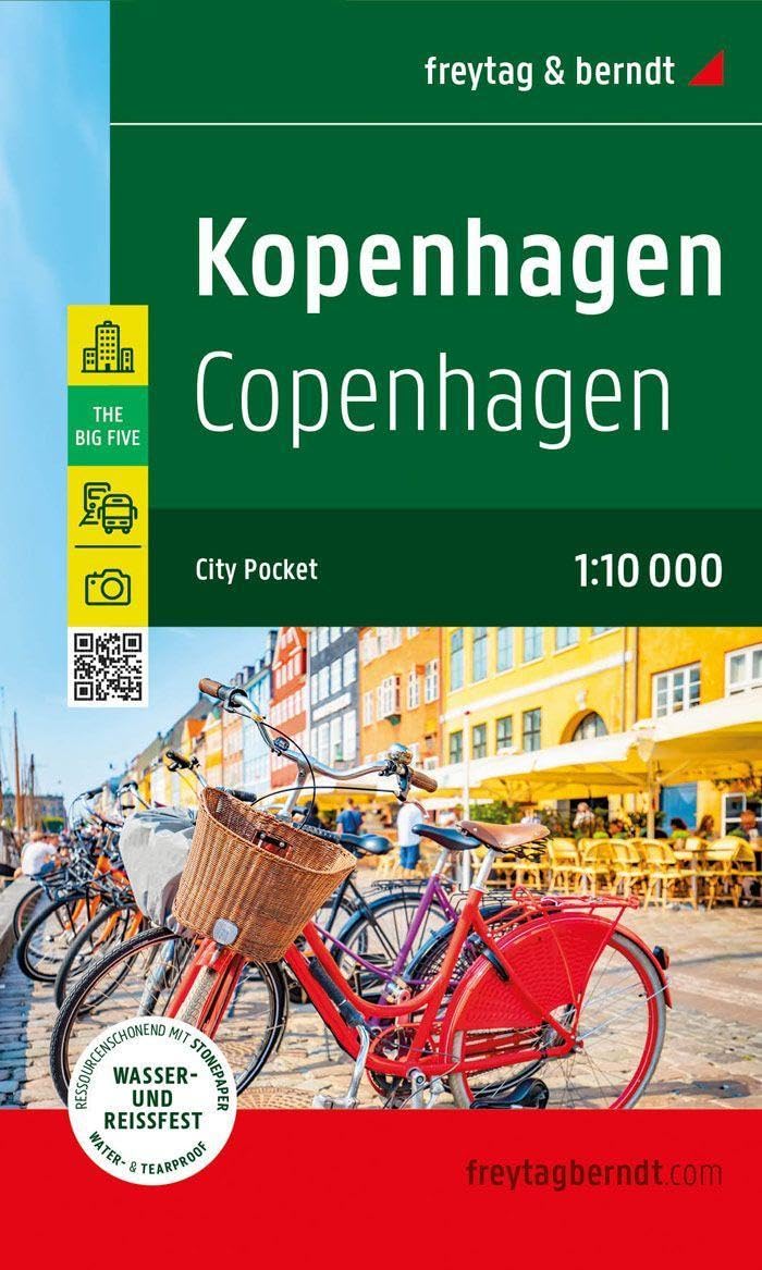 Kopenhagen, Stadtplan 1:10.000, freytag & berndt Leisure, Home & Garden