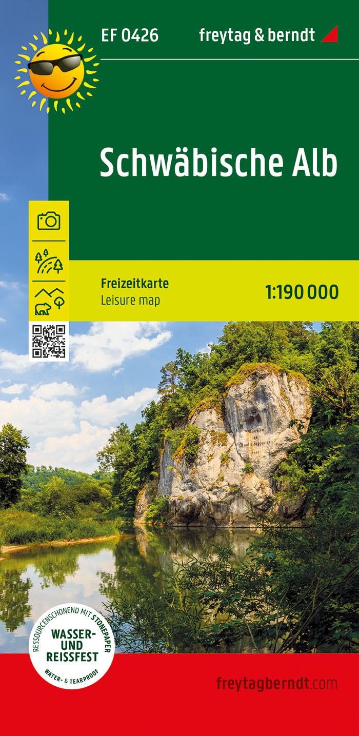 Schwäbische Alb, Freizeitkarte 1:190.000, freytag & berndt: Touristische Infos auf Rückseite, wetterfest und reißfest. (freytag & berndt Freizeitkarten) Leisure, Home & Garden