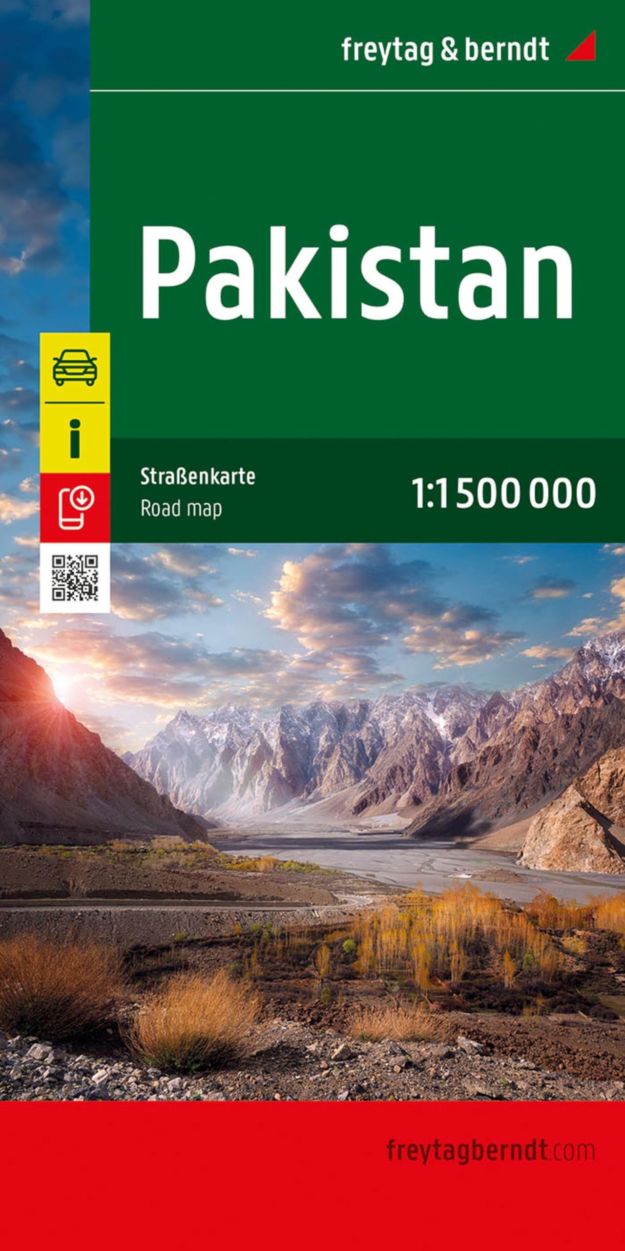 Pakistan, Autokarte 1:1.500.000, freytag & berndt Leisure, Home & Garden