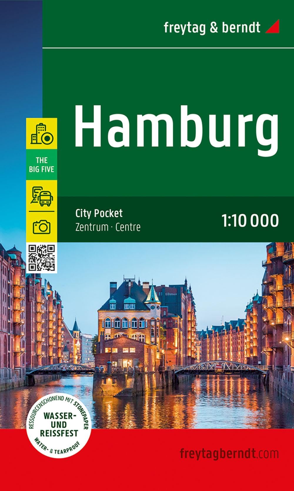 Hamburg, Stadtplan 1:10.000, freytag & berndt Leisure, Home & Garden