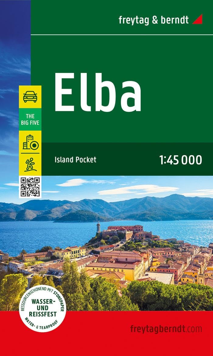 Elba, Straßen- und Freizeitkarte 1:45.000, freytag & berndt: Island Pocket, The Big Five, wasserfest und reißfest (freytag & berndt Auto + Freizeitkarten) Leisure, Home & Garden