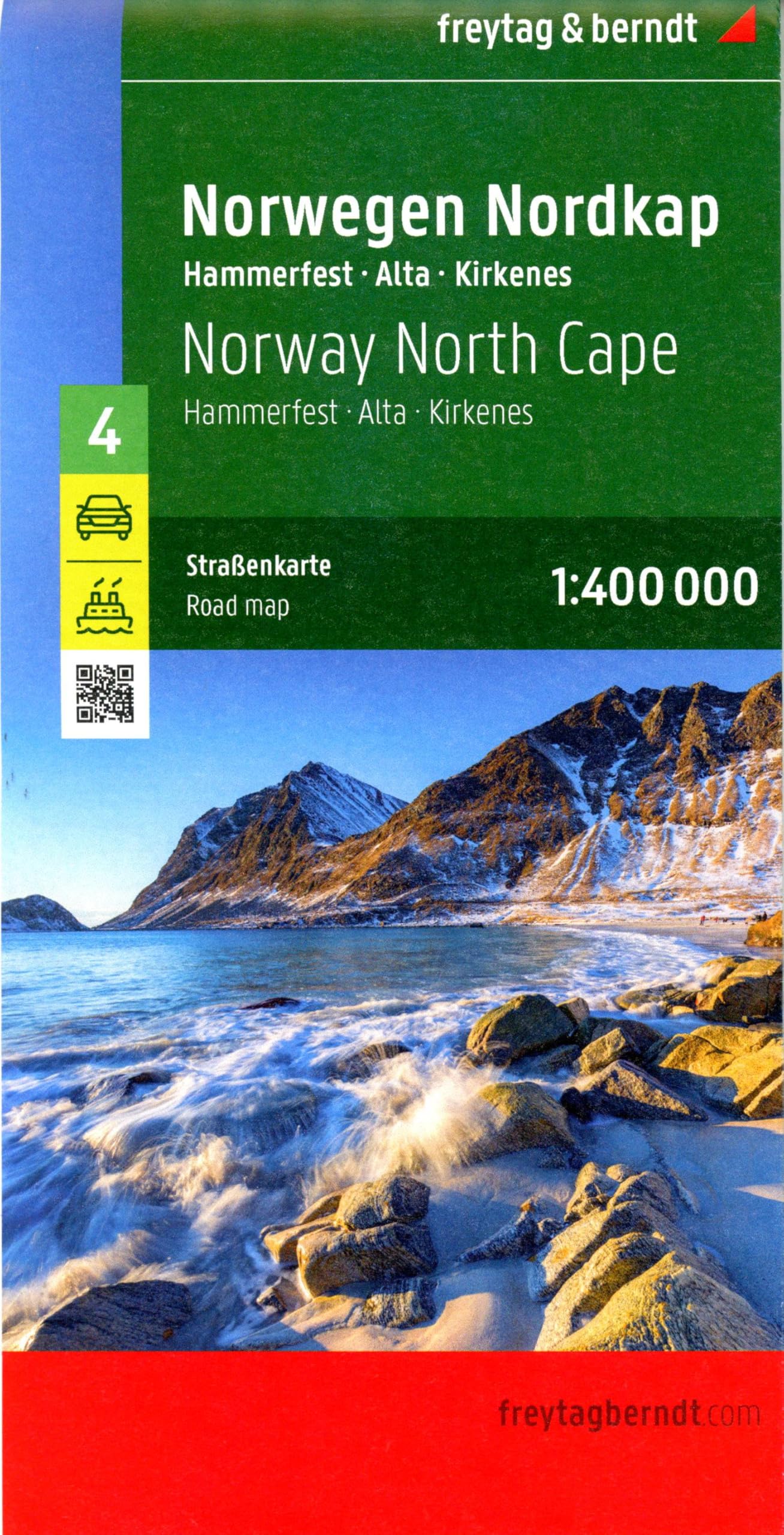 freytag & berndt Straßenkarte Norwegen Nordkap, Hammerfest - Alta - Kirkenes 1:400.000 Leisure, Home & Garden