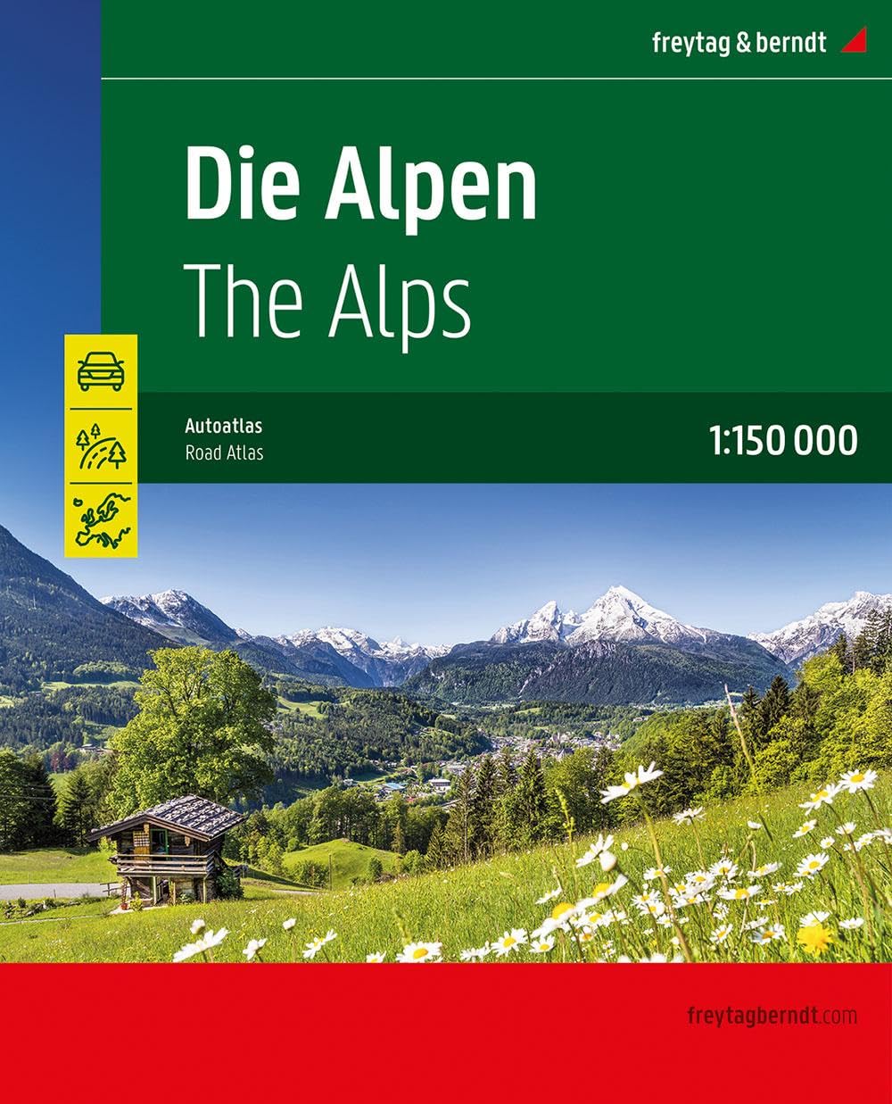 Die Alpen, Straßenatlas 1:150.000, freytag & berndt Leisure, Home & Garden