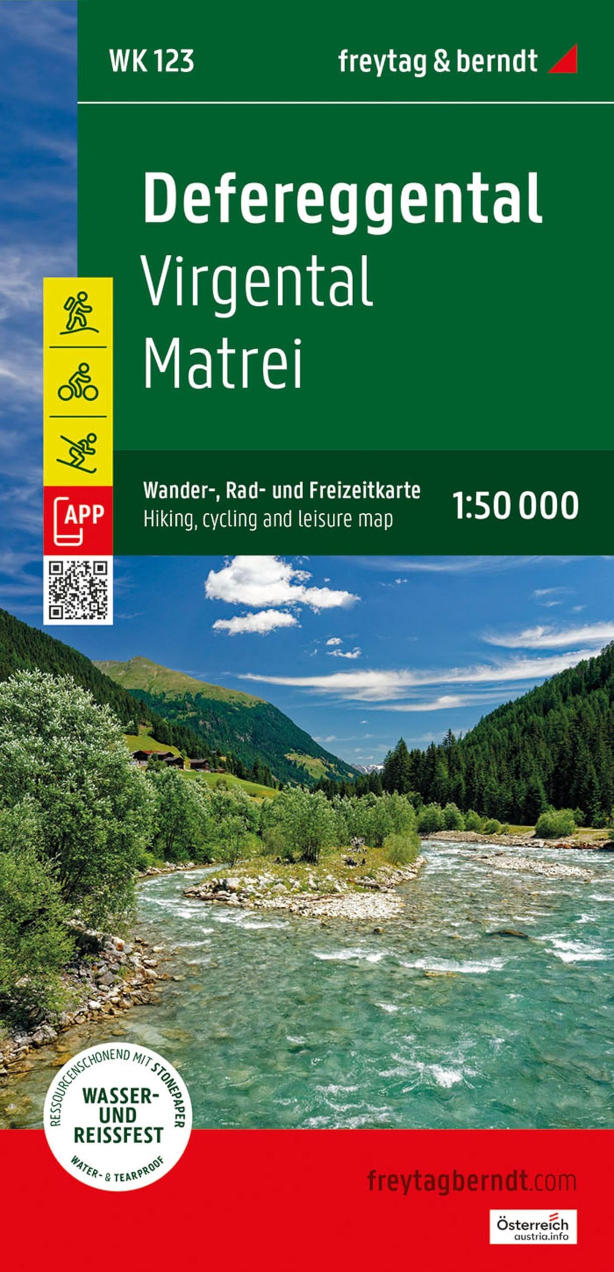 freytag & berndt Wanderkarte WK 123 Defereggental, Virgental - Matrei 1:50.000 Leisure, Home & Garden