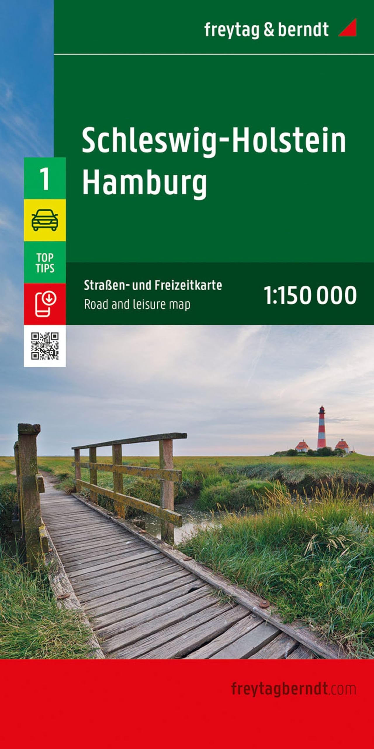freytag & berndt Straßenkarte Schleswig-Holstein - Hamburg 1:150.000: Straßen- und Freizeitkarte Leisure, Home & Garden