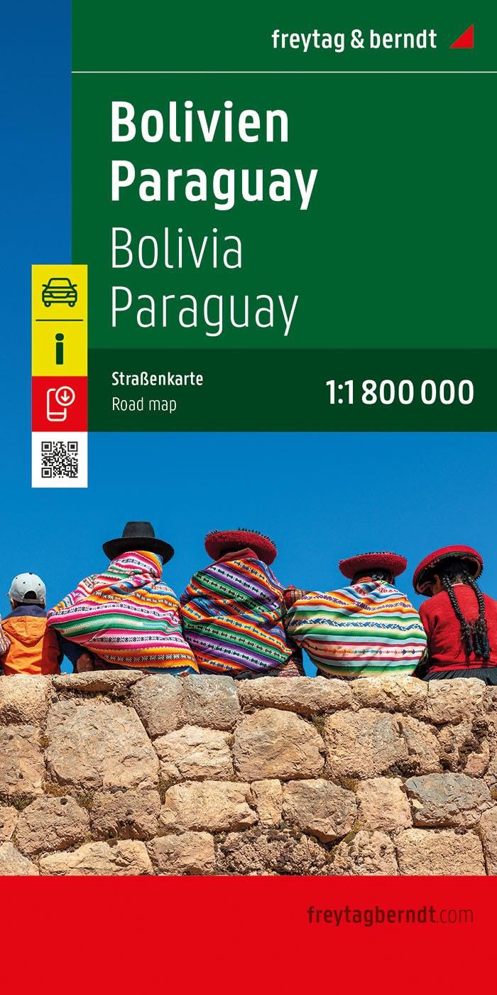 Bolivien - Paraguay, Straßenkarte 1:1.800.000, freytag & berndt (freytag & berndt Auto + Freizeitkarten) Leisure, Home & Garden