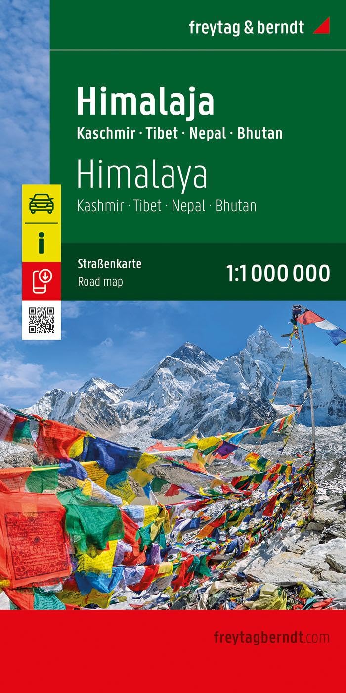 Himalaja, Straßenkarte 1:1.100.000, freytag & berndt: Kaschmir - Tibet - Nepal - Bhutan (freytag & berndt Auto + Freizeitkarten) Leisure, Home & Garden