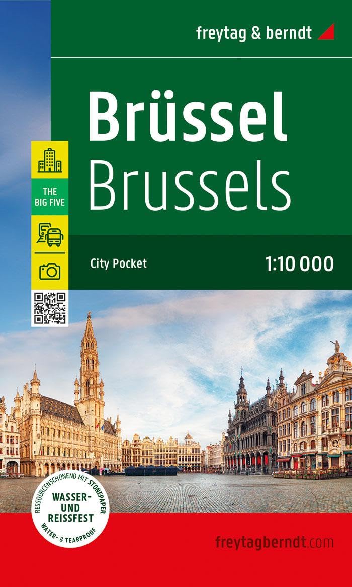 Brüssel, Innenstadtplan 1:10.000, freytag & berndt Leisure, Home & Garden
