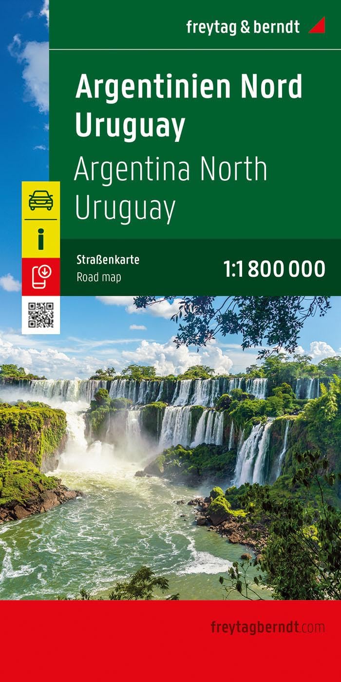 Argentinien Nord - Uruguay, Straßenkarte 1:1.800.000, freytag & berndt (freytag & berndt Auto + Freizeitkarten) Leisure, Home & Garden