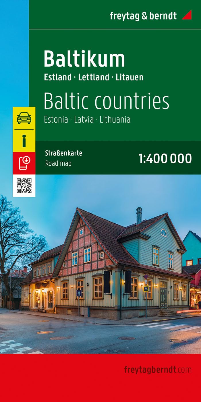 Baltikum, Straßenkarte 1:400.000, freytag & berndt Leisure, Home & Garden