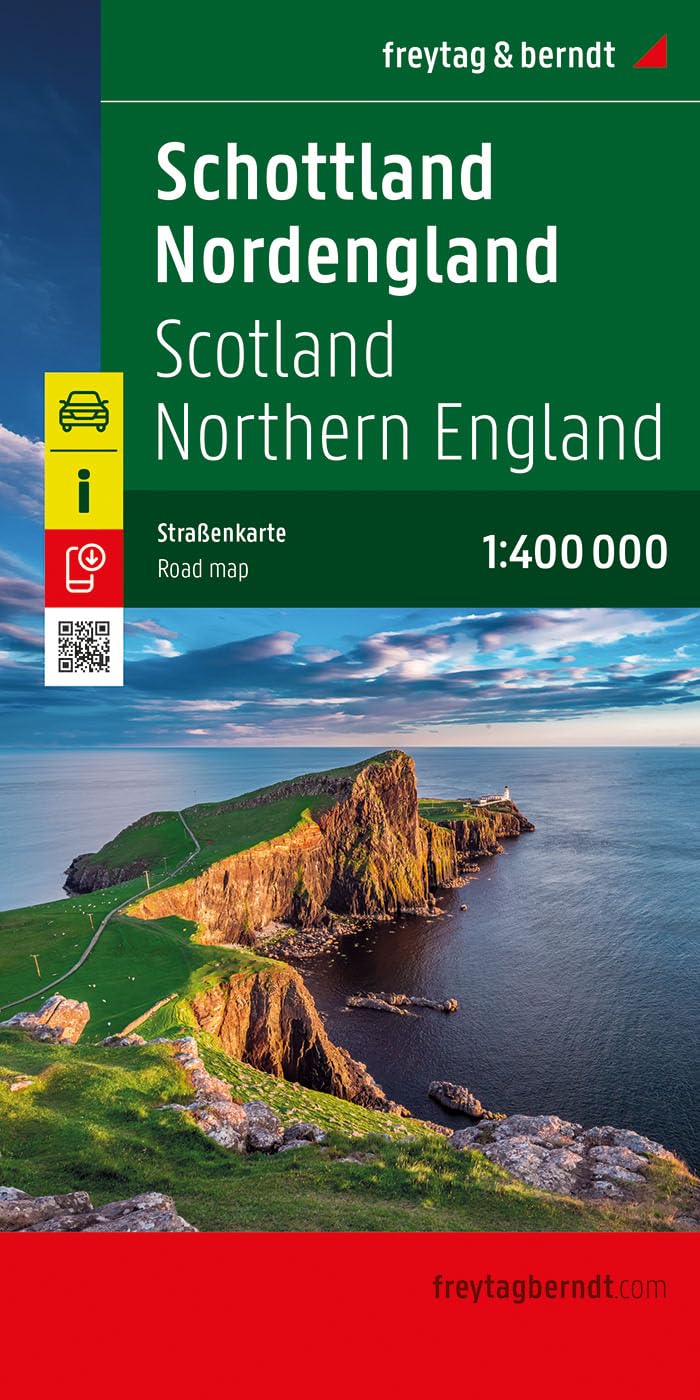 Schottland - Nordengland, Autokarte 1:400.000, freytag & berndt Leisure, Home & Garden