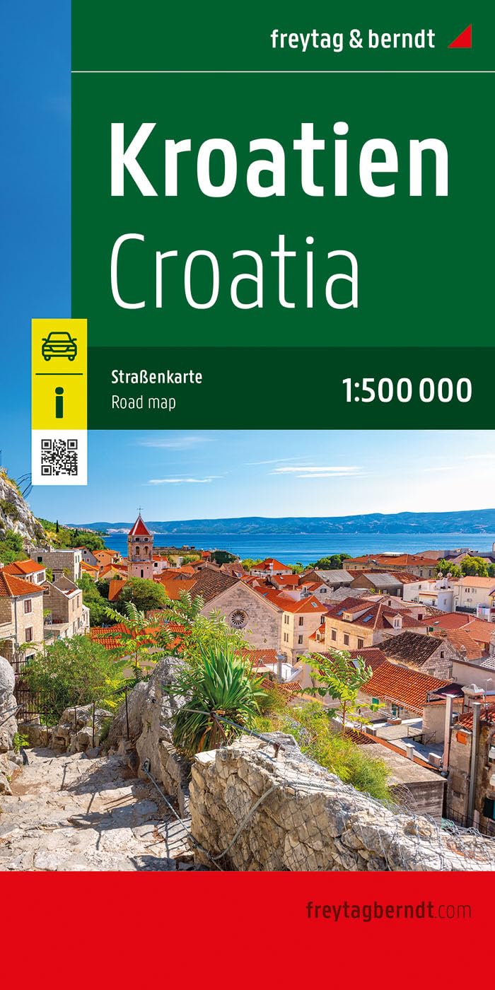 Kroatien, Straßenkarte 1:500.000, freytag & berndt Leisure, Home & Garden