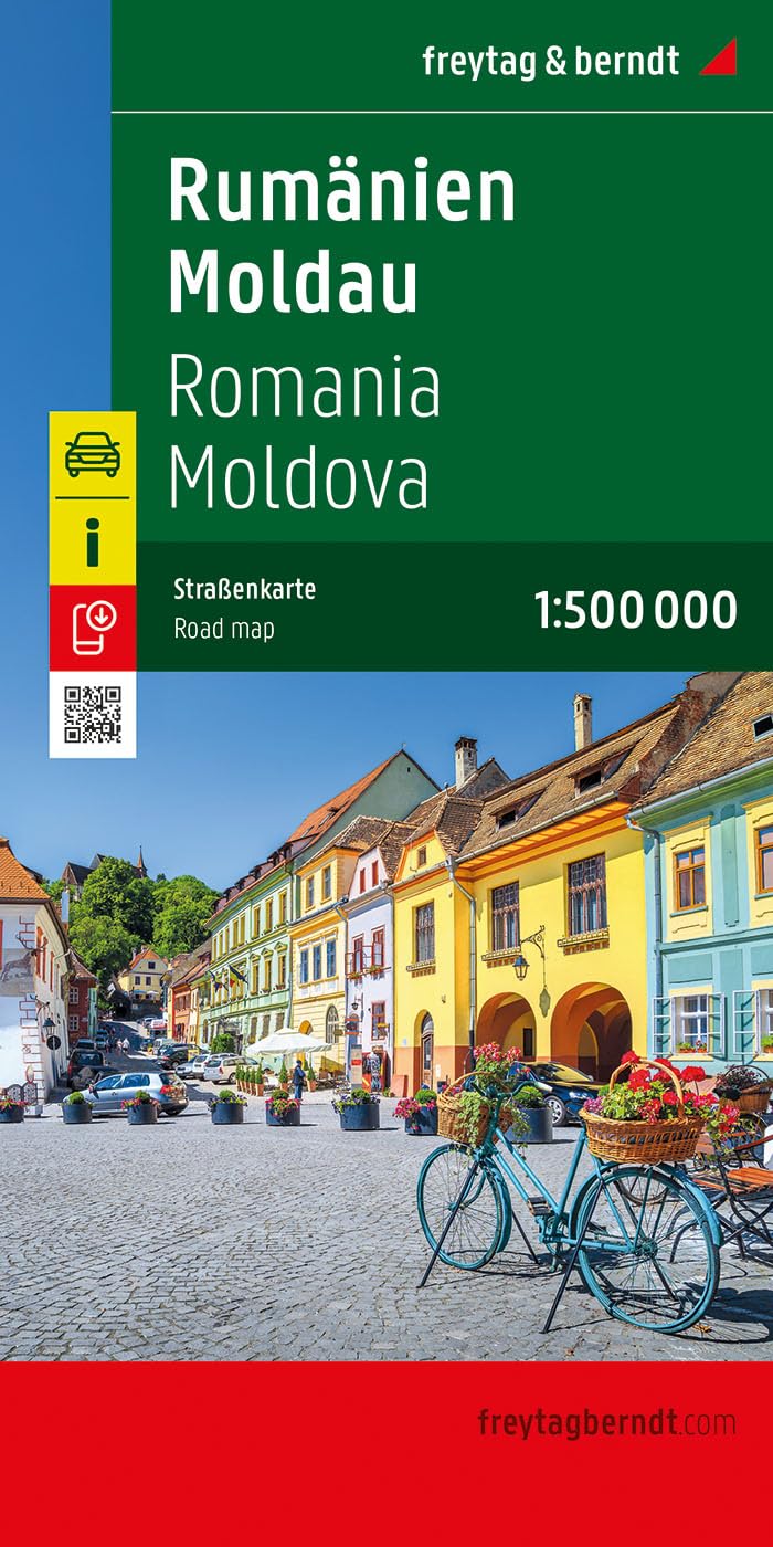Rumänien - Moldau, Straßenkarte 1:500.000, freytag & berndt Leisure, Home & Garden