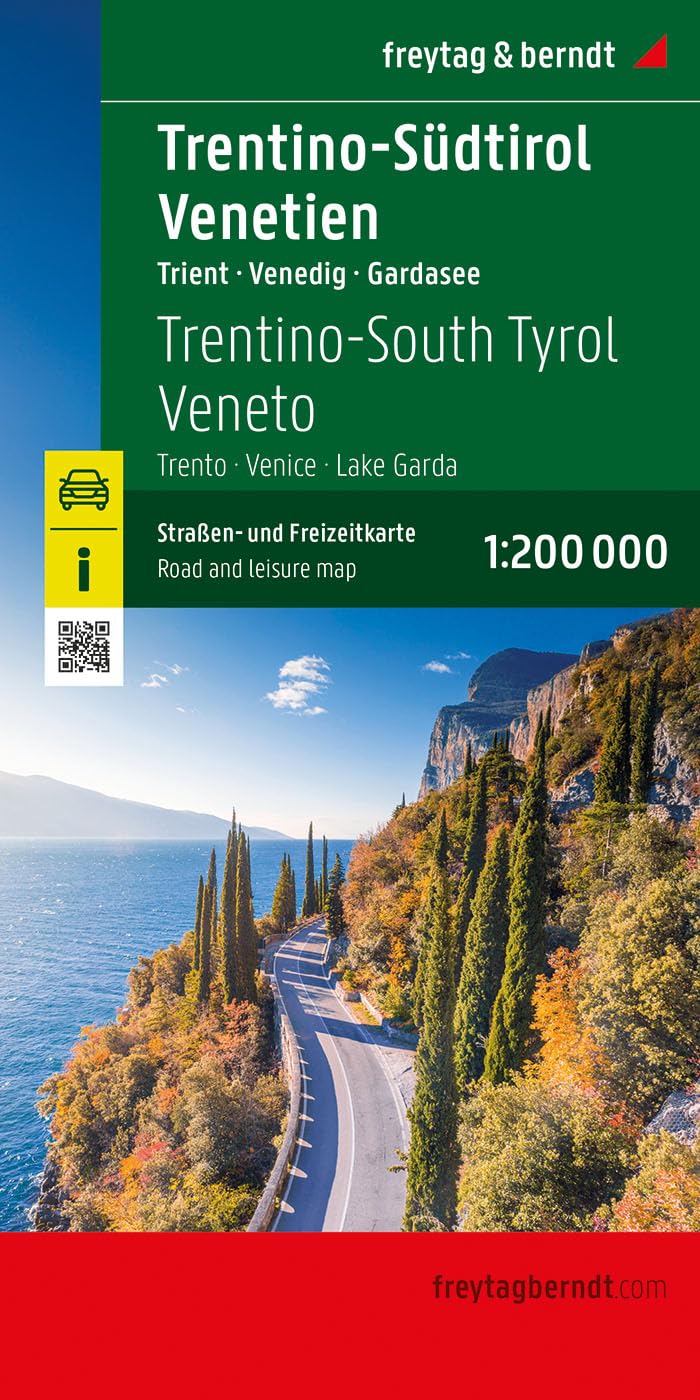Trentino-Südtirol - Venetien, Straßen- und Freizeitkarte 1:200.000, freytag & berndt Leisure, Home & Garden