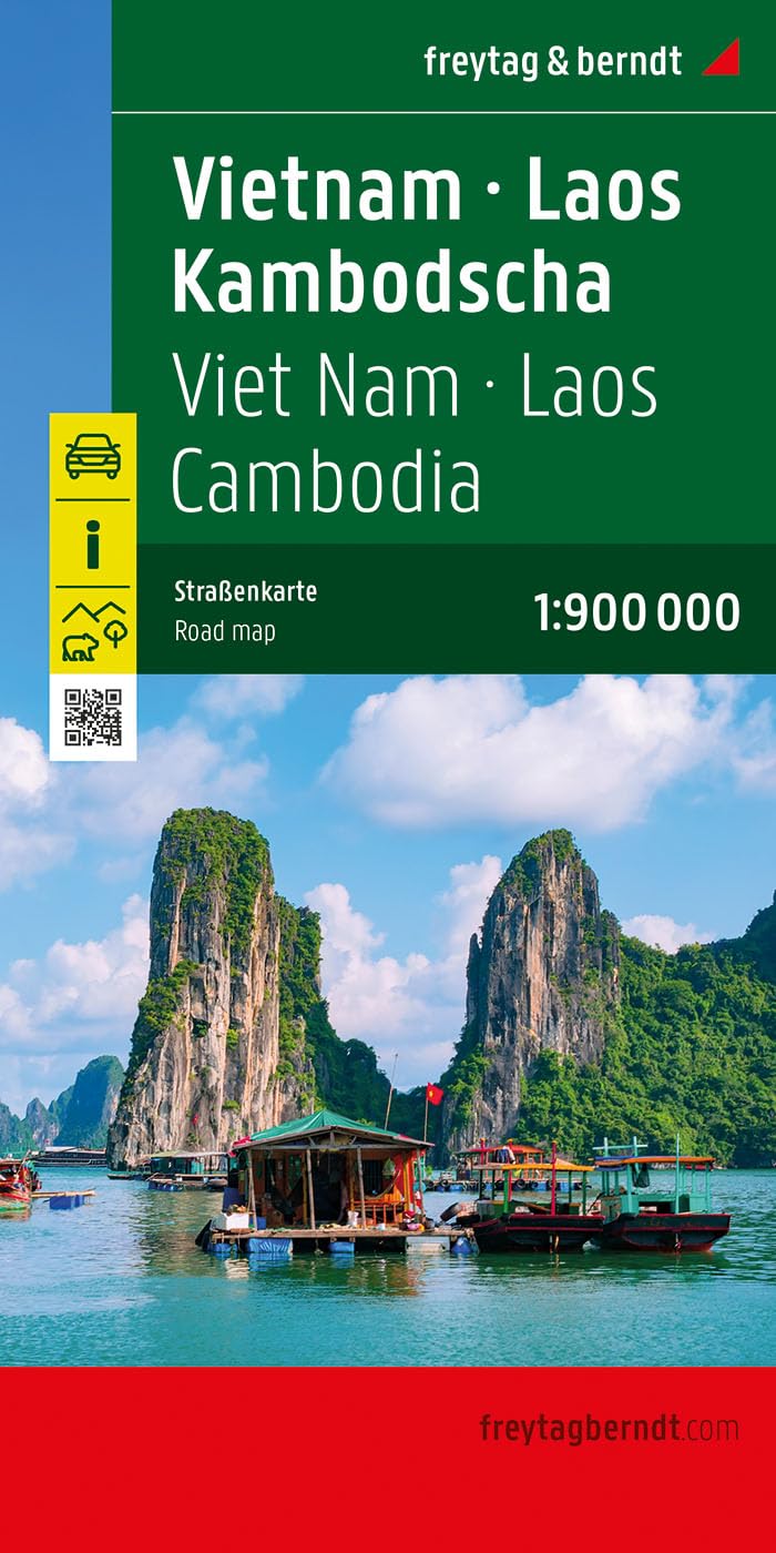 Vietnam - Laos - Kambodscha, Straßenkarte 1:900.000, freytag & berndt (freytag & berndt Auto + Freizeitkarten) Leisure, Home & Garden