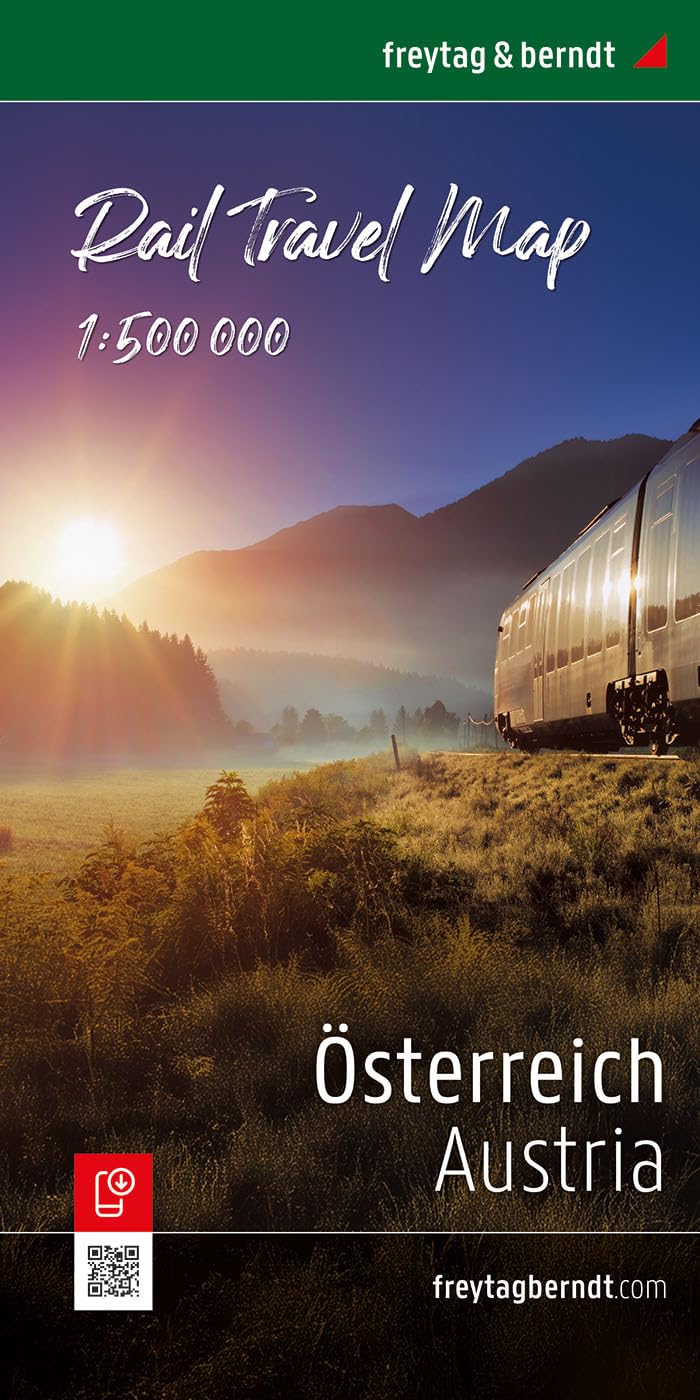 Österreich, Rail Travel Map 1:500.000, freytag & berndt Leisure, Home & Garden