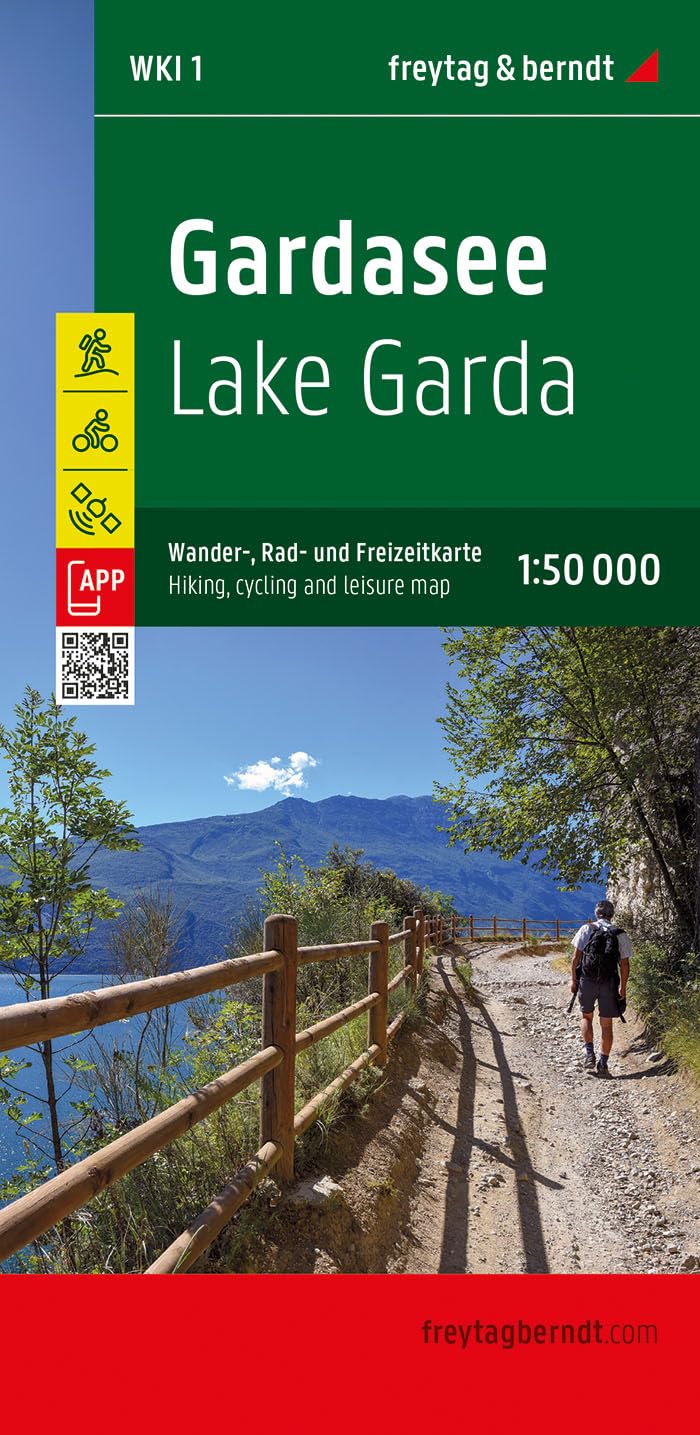 Gardasee, Wander-, Rad- und Freizeitkarte 1:50.000, freytag & berndt: Mit APP (freytag & berndt Wander-Rad-Freizeitkarten) Leisure, Home & Garden