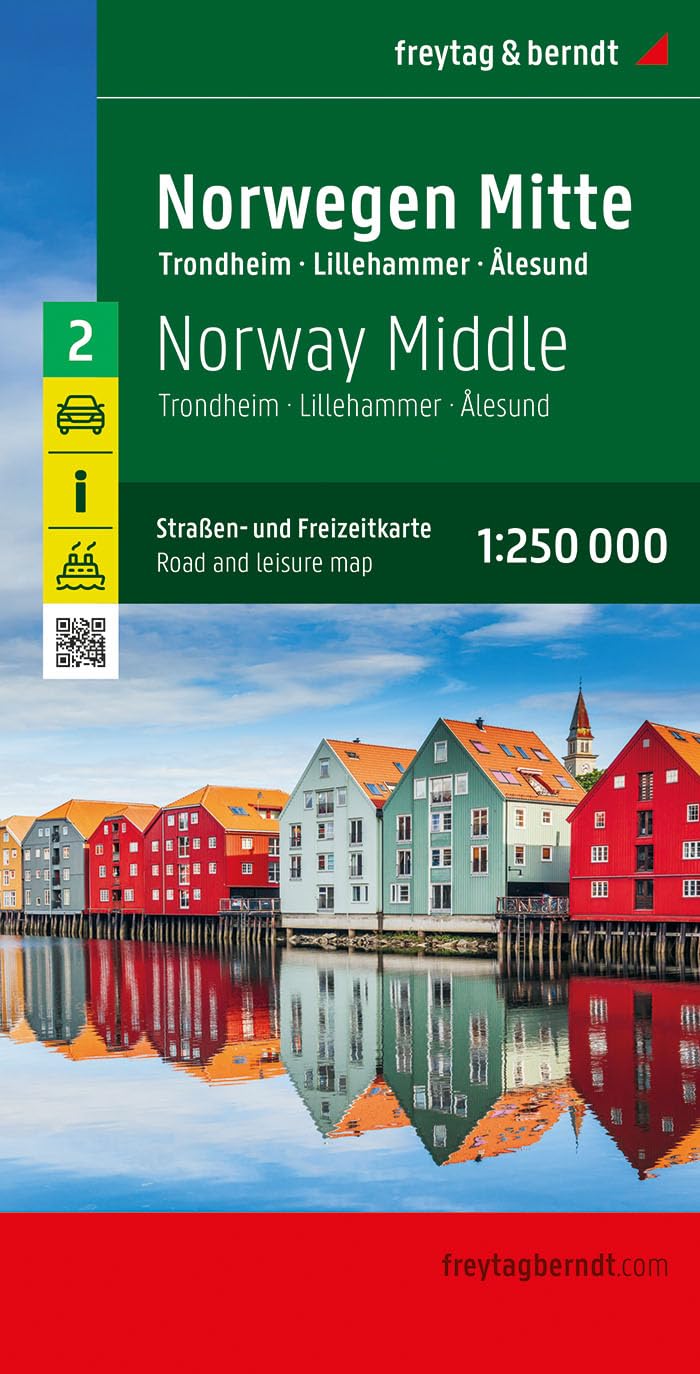 Norwegen Mitte, Straßen- und Freizeitkarte 1:250.000, freytag & berndt Leisure, Home & Garden