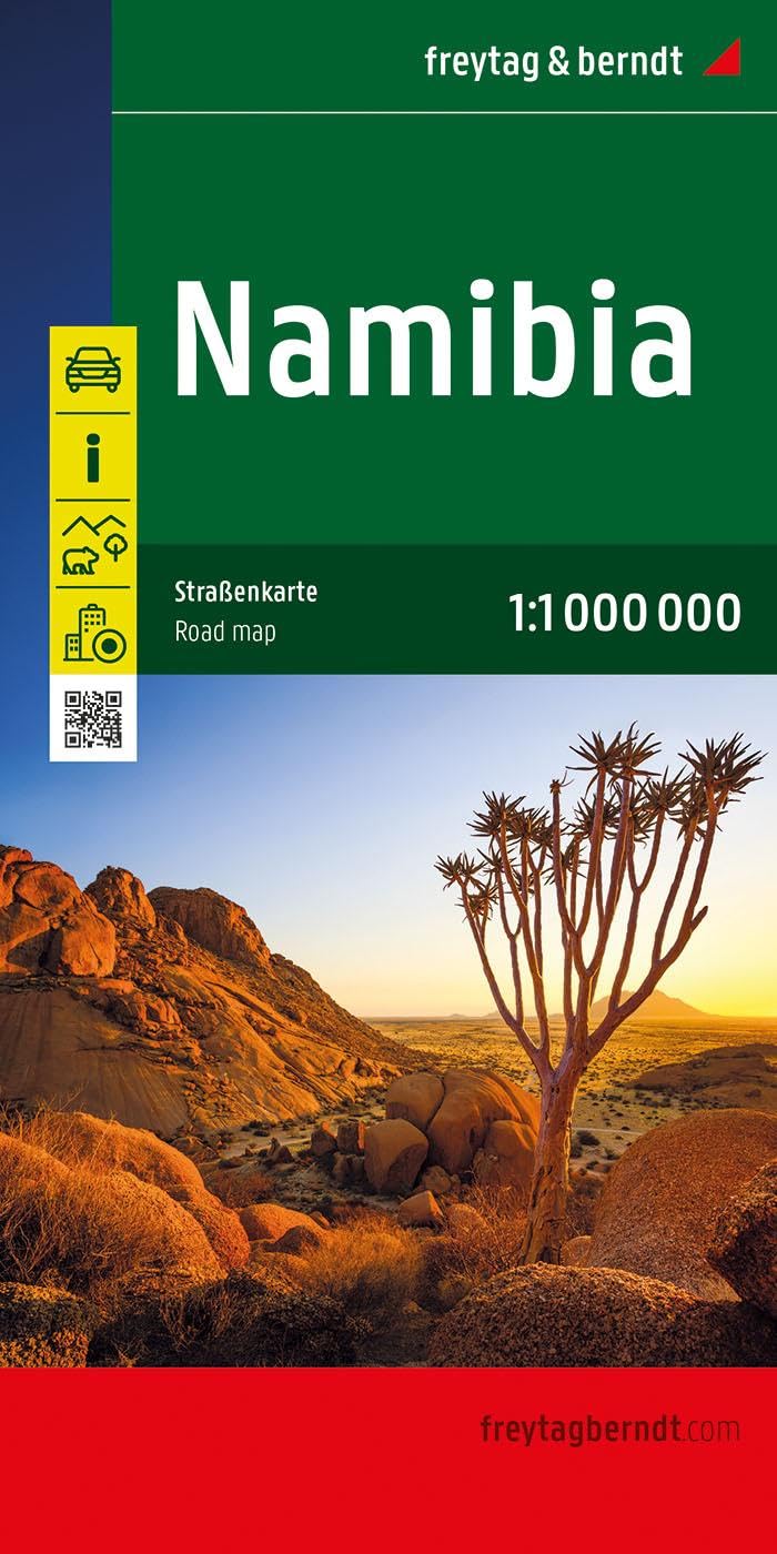 Namibia, Straßenkarte 1:1.000.000, freytag & berndt: Mit Infos, Nationalparks, Innenstadtplan Windhoek (freytag & berndt Auto + Freizeitkarten) Leisure, Home & Garden