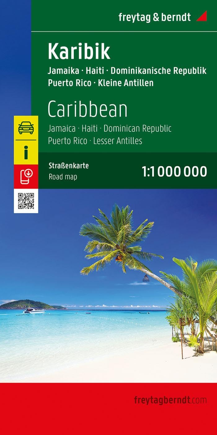 Karibik, Straßenkarte 1:1.000.000, freytag & berndt: Jamaika - Haiti - Dominikanische Republik - Puerto Rico (freytag & berndt Auto + Freizeitkarten) Leisure, Home & Garden