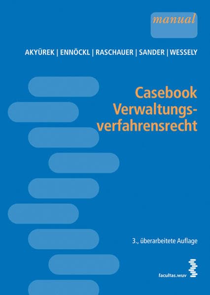 Casebook Verwaltungsverfahrensrecht Law