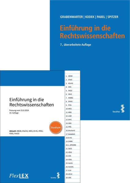 Kombipaket Einführung in die Rechtswissenschaften Law