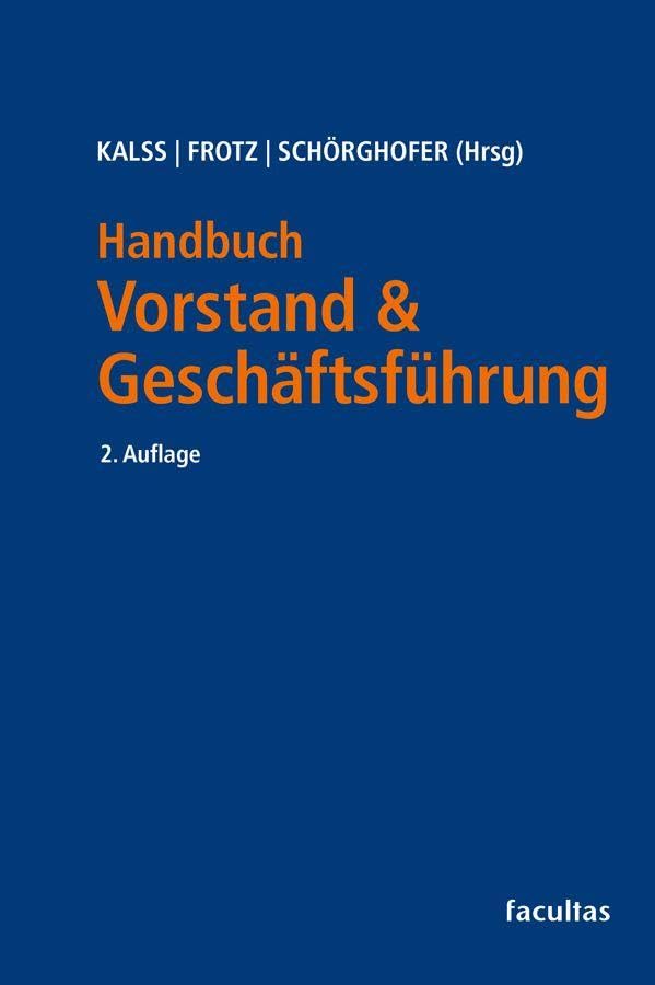Handbuch Vorstand & Geschäftsführung Law
