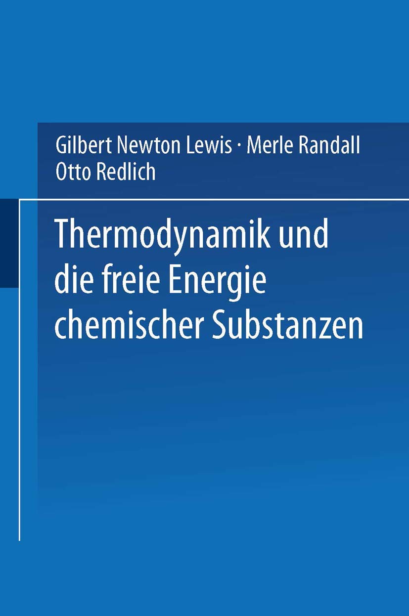 Thermodynamik und die Freie Energie Chemischer Substanzen book