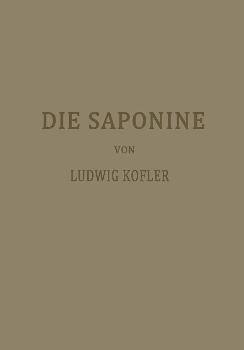 Die Saponine Natural Sciences