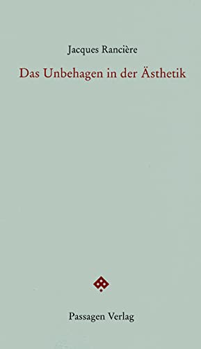 Das Unbehagen in der Ästhetik Philosophy Books