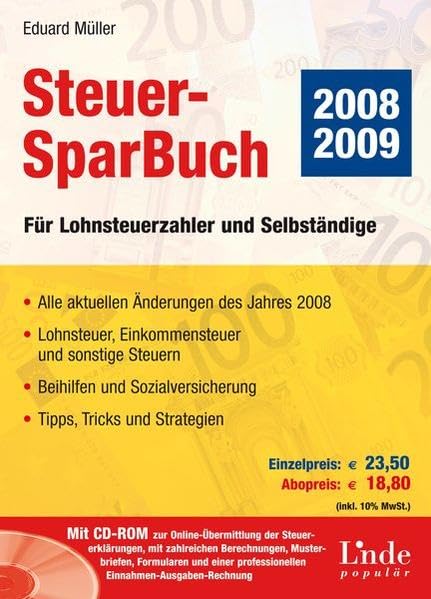 Das Steuer-SparBuch: Für Lohnsteuerzahler und Selbständige Law