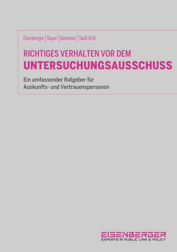 Richtiges Verhalten vor dem Untersuchungsausschuss Law