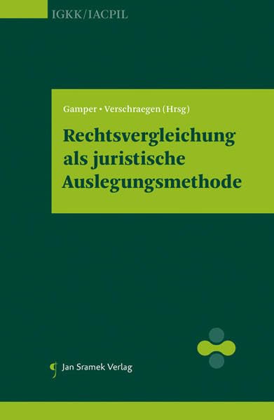 Rechtsvergleichung als juristische Auslegungsmethode: IGKK (Band IV) (Interdisciplinary Studies of Comparative and Private International Law) Law