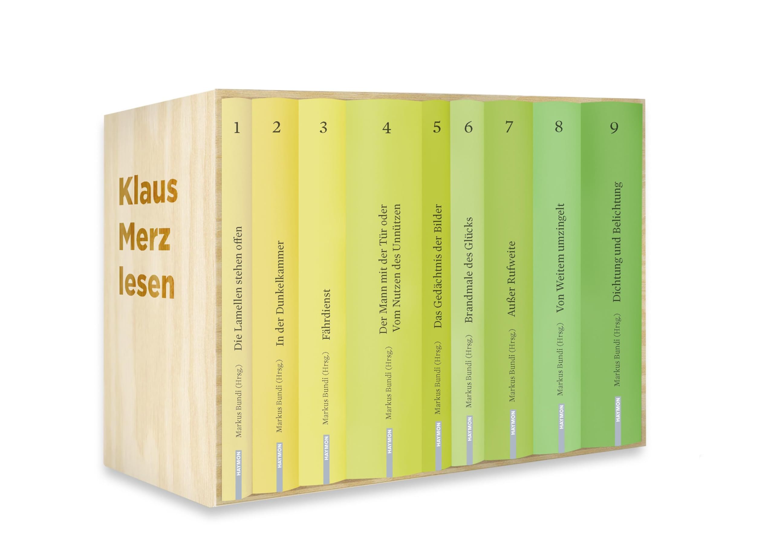 Klaus Merz. Werkausgabe in neun Bänden Contemporary literature