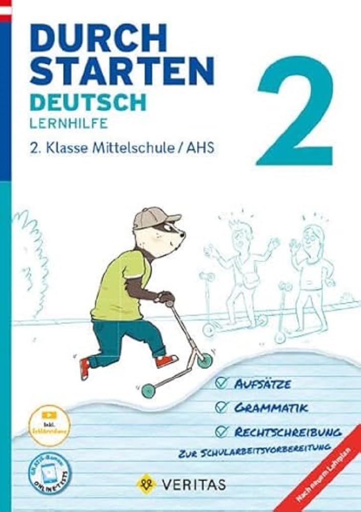 Product Image: Durchstarten 2. Klasse - Deutsch Mittelschule/AHS - Lernhilfe