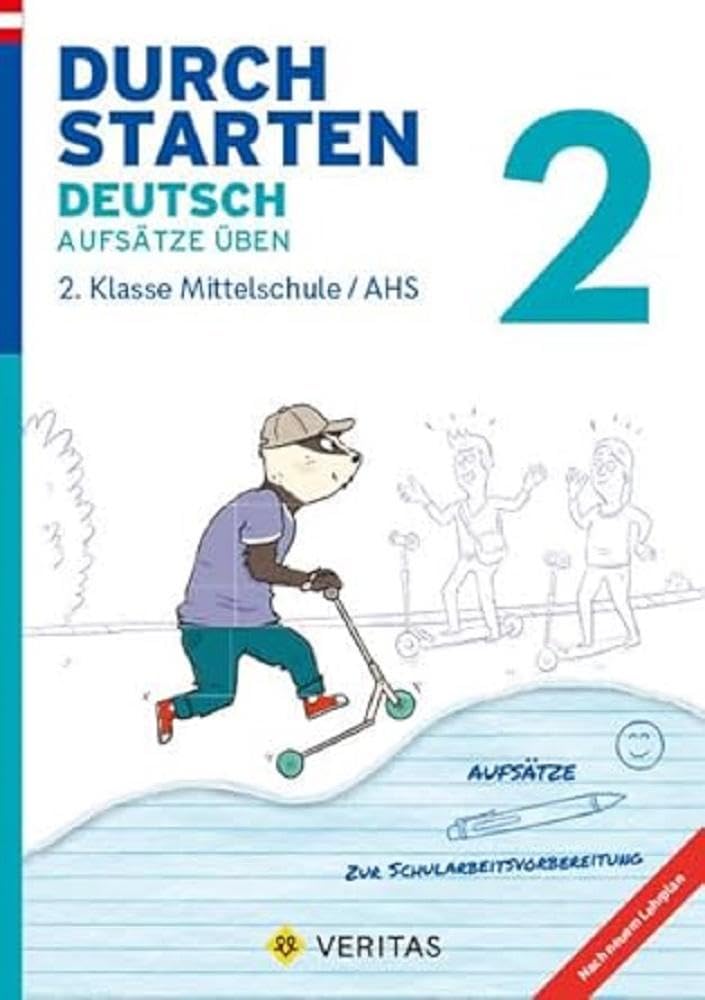 Durchstarten 2. Klasse - Deutsch Mittelschule/AHS - Aufsätze Study Guides