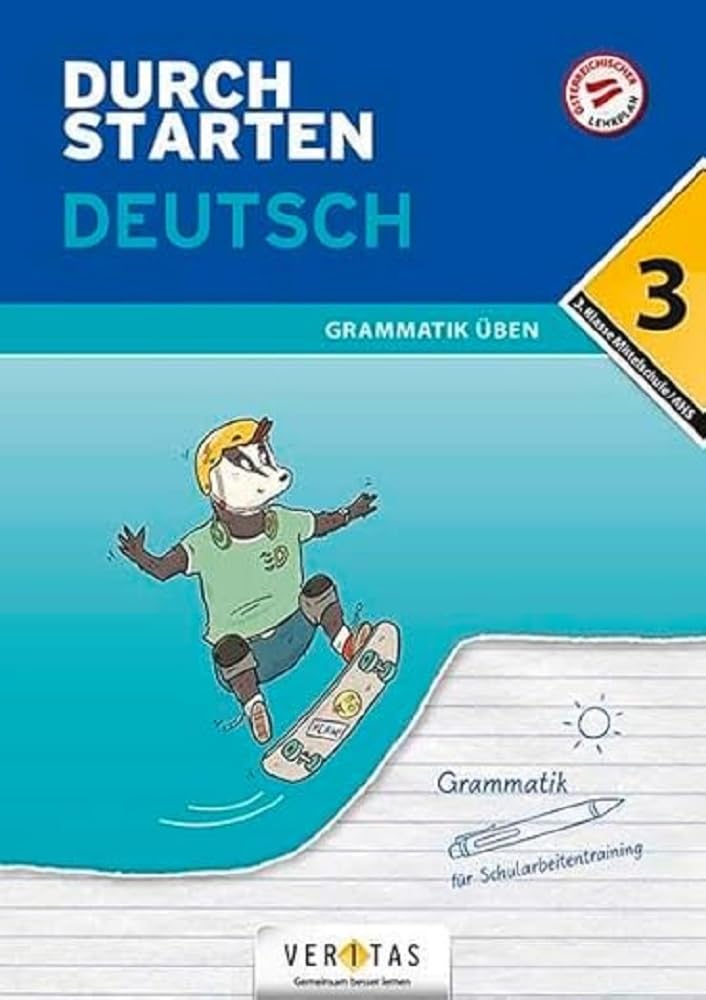 Durchstarten 3. Klasse - Deutsch Mittelschule/AHS - Grammatik Study Guides