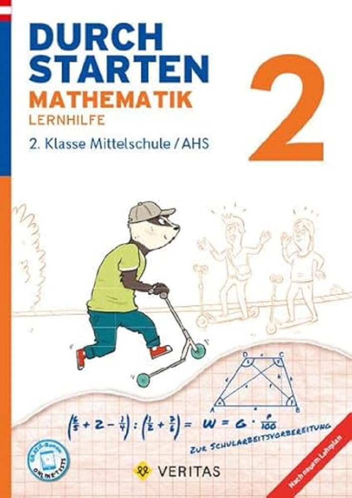 Product Image: Durchstarten 2. Klasse - Mathematik Mittelschule/AHS - Lernhilfe