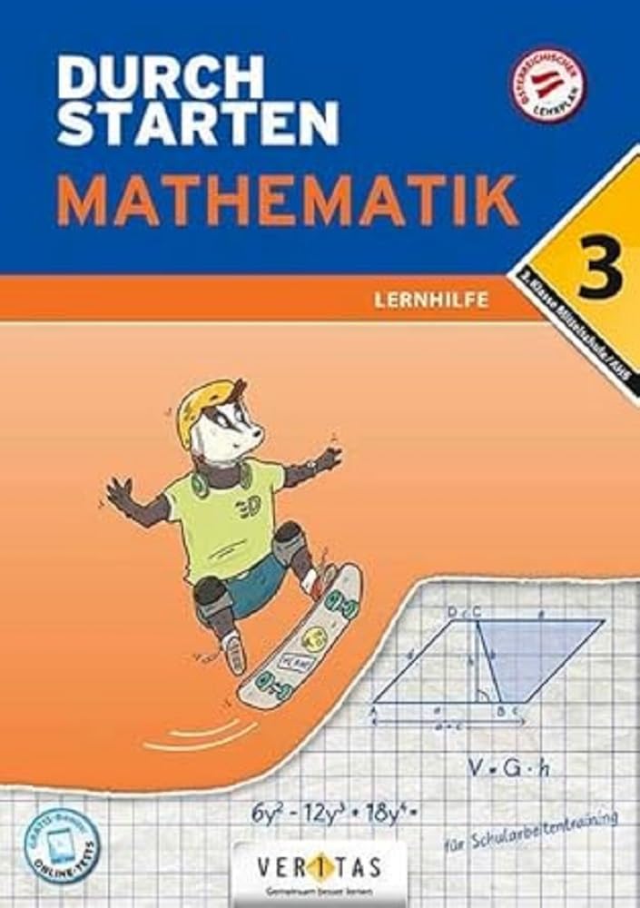 Product Image: Durchstarten 3. Klasse - Mathematik Mittelschule/AHS - Lernhilfe
