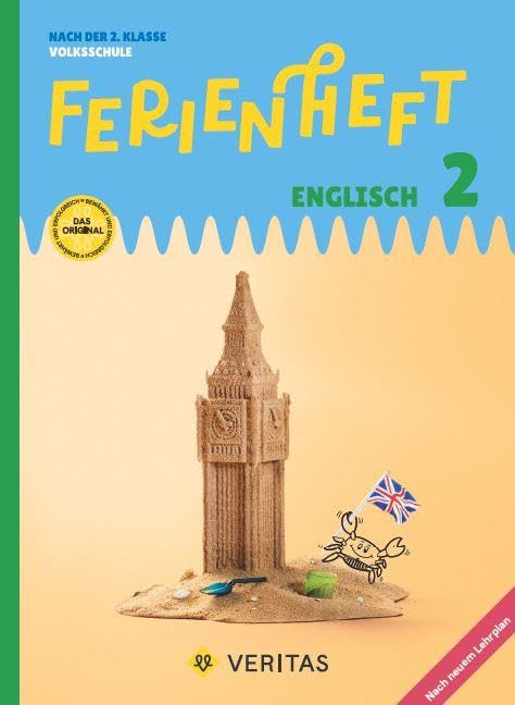 Englisch Ferienhefte - Ferienheft Englisch 2. Klasse Volksschule - Lehrplan 2023 -  - Ferienheft mit eingelegten Lösungen Foreign Languages ​​& Dictionaries