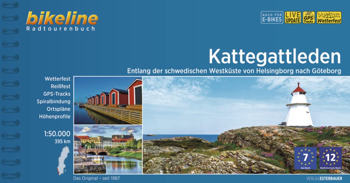 Kattegattleden: Entlang der schwedischen Westküste von Helsingborg nach Göteborg, 1:50.000, 395 km (Bikeline Radtourenbücher) Leisure, Home & Garden
