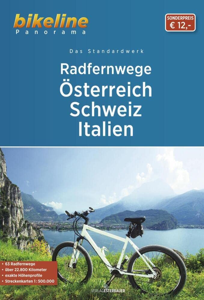Radfernwege Österreich, Schweiz, Italien: 63 Radfernwege, über 22.800 km, 1:500.000 (bikeline Panorama) Leisure, Home & Garden